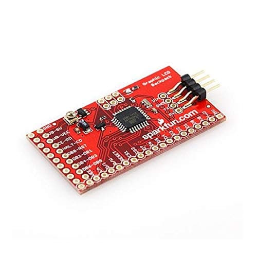 Development Boards & Kits - AVR Graphic LCD Serial Backpack (LCD-09352)