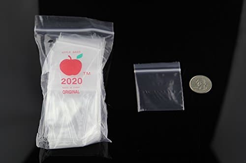 100 2.0" x 2.0" Extra Large Zip Bags Baggies Clear 2mil Brand New