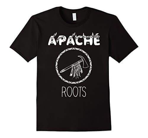 Mens Apache shirts for men - Apache t shirt - Apache roots tee 2XL Black