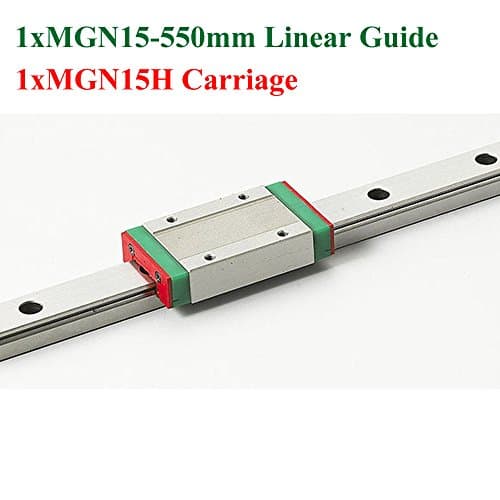 MR15 15mm Mini Linear Guide 550mm MGN15 Linear Motion Rail With MGN15H Linear Block Cnc Kossel