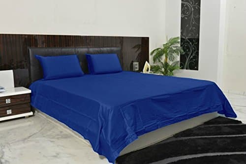 Exclusive Collection 4PC Sheet Set 2000 Thread Count Olympic Queen 100% Egyptian Quality Navy Blue Solid by Sam Linens