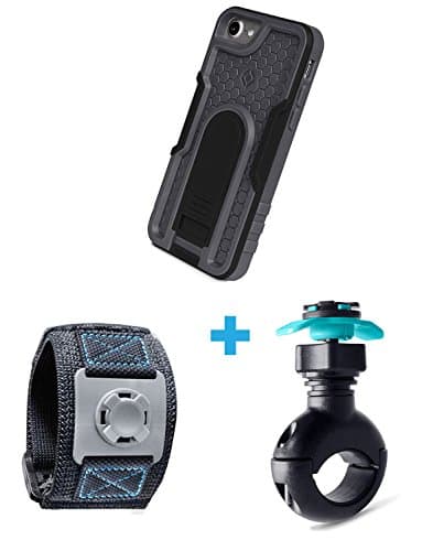 iPhone Mount for iPhone 7 - Action KIT. Includes XGuard iPhone 7 shock resistant Case, running armband & bike mount attachments. All-in-one mounting system for your cell phone
