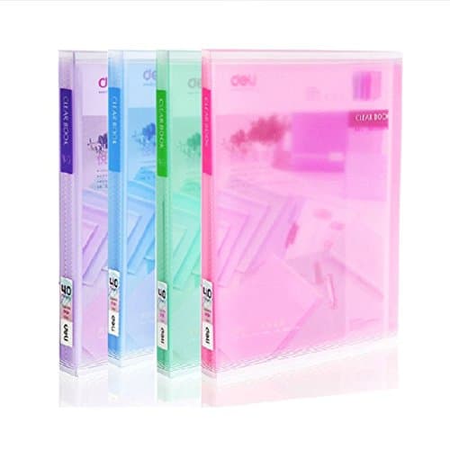 Pockets Transparent Display Book Document File Folder Office Perfect For Important Documents, Certificates, Bills Or Files Organized Coupons