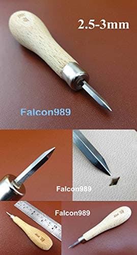Diamond Stitching Chisel with New Design 2019, 1pc 2.5-3mm Leather Craft Sewing Stitching Diamond Point - Curve Awl, Leather Craft Awl, Curve Stitching, Diamond Blade Awl, Leather Stitching Awl