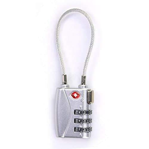 3 Digit Combination Padlock, Set-Your-Own Combination Lock for School Gym Locker,Luggage Suitcase Baggage Locks,Filing Cabinets,Toolbox,Case (Silver)