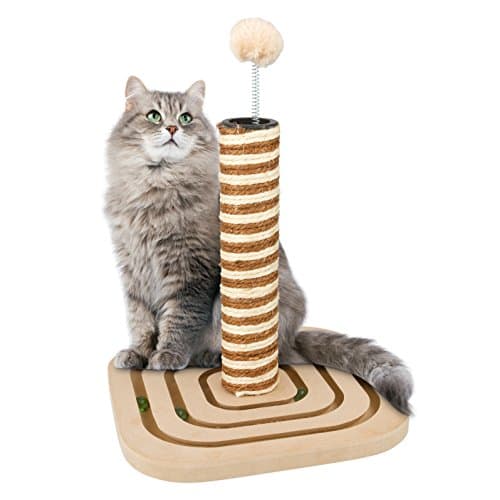 Proffcenter Cat Scratching Post, with Interactive Cat toy