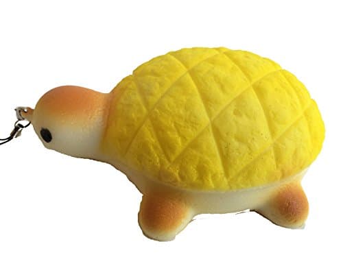 Jumbo Turtle Melon Pan Bun Squishy with a Yellow Colored Shell by TGA Products