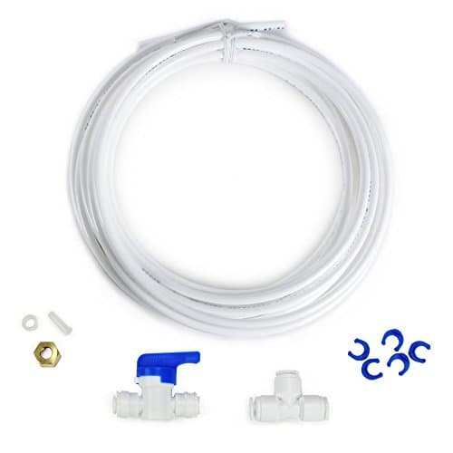 Olympia Water Systems Fridge and Ice Maker Connection Kit for Reverse Osmosis Systems - 1/4" Tubing & Connections - OWS10