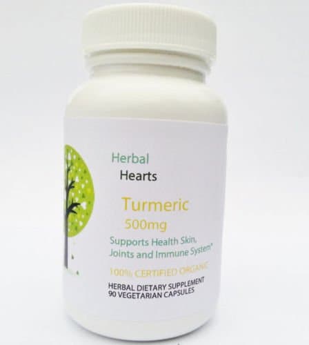 2 Bott.Tumeric Curcumin 1000mg 90 capsules High Strength Organic Herbal Hearts