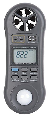VES 4-in-1 Multi-Function Environmental Meter (Air velocity/temperature, Ambient Temperature, Humidity, Contact Temperature and Light)