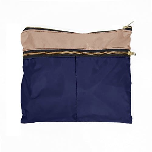 4 Zip Pocket Pouch Organizer, Navy