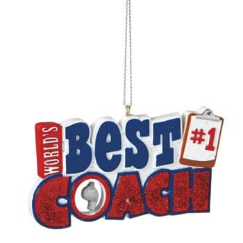 Best Coach Christmas Ornament
