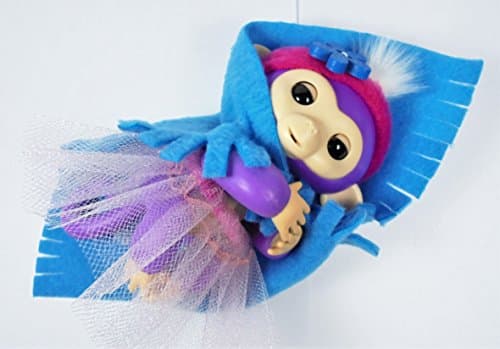 Interactive Baby Monkey Interactive Finger Monkey Tutu, Headband, Blanket; Handmade Accessories Random 3 pc. Lot Set; Monkey NOT Included!