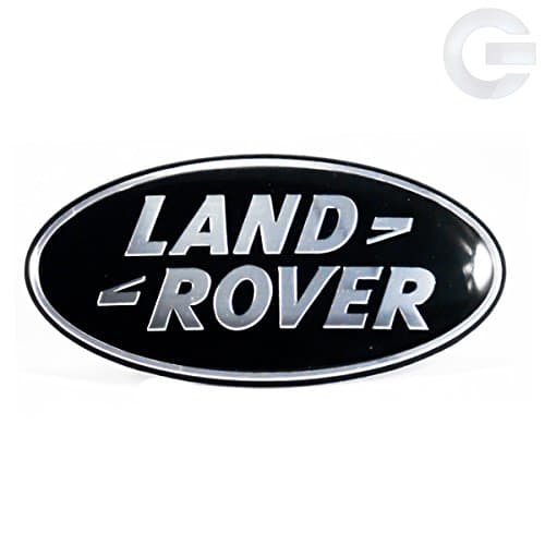 Land Rover Range Rover Defender Oval Replacement Emblem - Black & Silver by Universal Gizmo