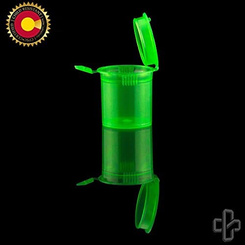 6 Dram Pop Top Bottles - Small Storage Containers - 300 pcs (Translucent Green)