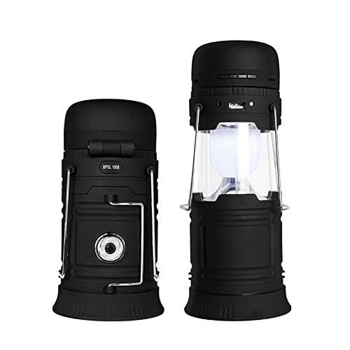 POOU Portable outdoor LED camping light Multi-function light with bluetooth speaker Solar charging functio