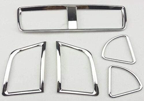car styling garnish cover trim ABS chrome front middle+left+right Air conditioning Outlet Vent For Mitsubishi ASX 2013 2014 2015
