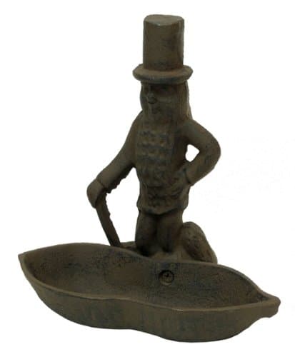 Best Quality- Cast Iron Mr. Peanut Match Holder