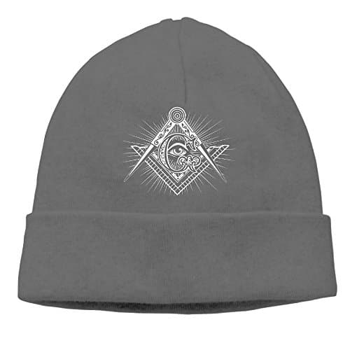 Unisex Freemason Skull Beanie Cap