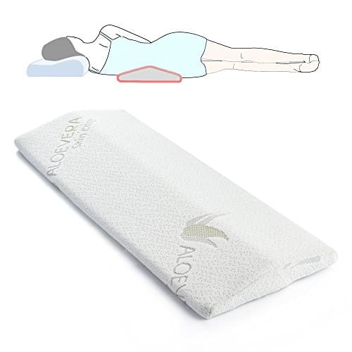 Sleeping Pillow for Back pain,Soft Memory Foam Lumabr Support Cushion for Side and Back Sleeper, Therapeutic Body Pillow for Sciatica Leg Hip Pregnancy and Joint Pain