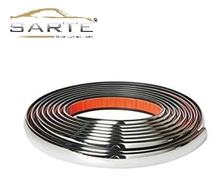 Sarte 10Mm Side Window Chrome Beading Roll 5 Meter-Maruti Suzuki Swift Dzire 2017
