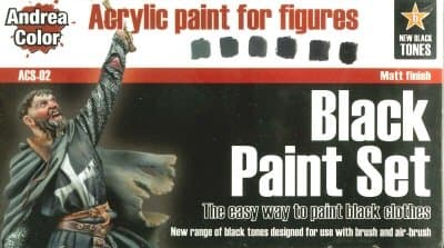 Andrea Black Paint set