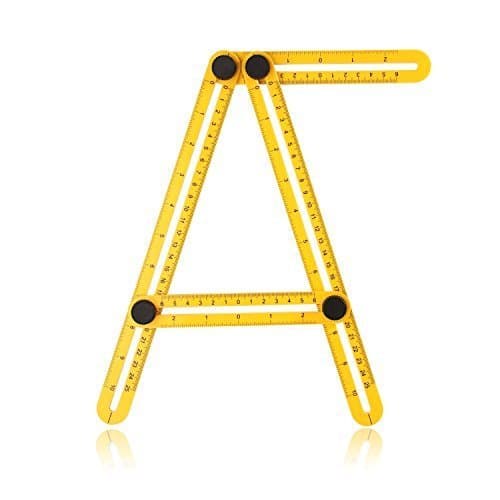 Angle-izer Template Tool, Easy to Use, Durable,For Hanging Tile,Laying Floors,Cutting Stone,Measuring All Angles and Forms Angle Ruler,for Handymen,Builders,Craftsmen