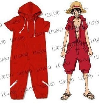 ONE PIECE cosplay costume One Piece Monkey D Luffy, Monkey D Luffy coverall costume size M (japan import)