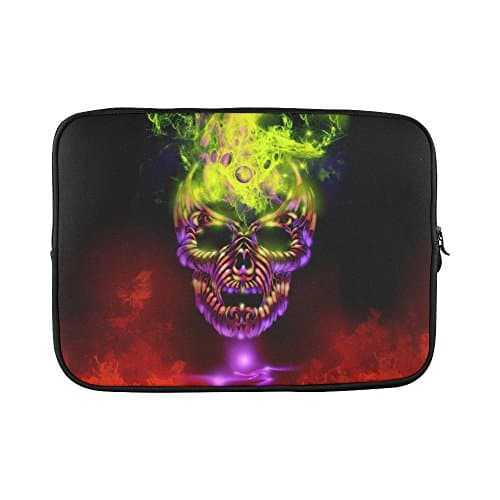 SLsenD Custom Cool Dark Skull Water Resistant Computer Bag Laptop Sleeve Notebook Case Cover 13 13.3 inch