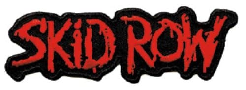 Skid ROW - Patch - Red Classic Logo Iron on Embroidered - Licensed NEW