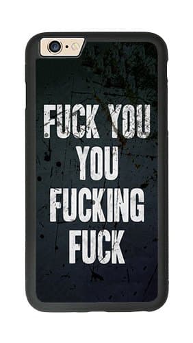 IPhone 7 Case,CASEU iPhone 7 [Shock Absorption] Protective Case Cover for iPhone 7(Fuck You You Fucking Fuck)