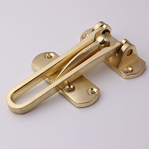 Door Security Guard,Swing Loop Keeper,Swing Bar Lock (Gold)