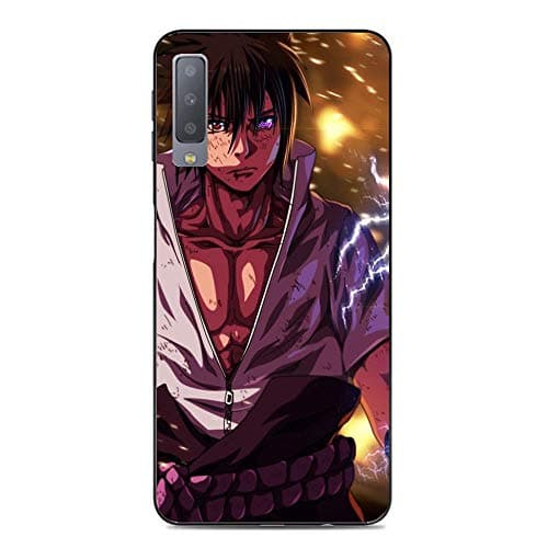BEMAGIC Galaxy A7 2018 Case,Flexible Slim Silicone TPU Protector Cover Soft Thin Gel Skin For Samsung Galaxy A7 2018-Uchiha Sasuke 3