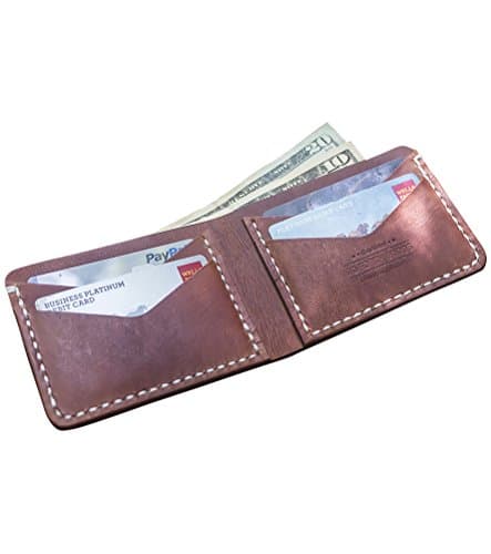 Scoutmob Men's Standard Leather Billfold Wallet Saddle