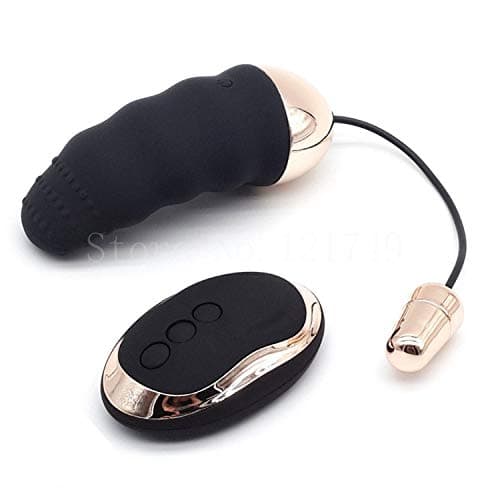 VCMDI Tshirt 1pcs USB Rechargeable 10 Speed Remote Control Wireless Vibrating Love Egg Víbrátór Sexs-Toy for Solo Women,Black