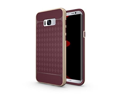 Galaxy S8 Plus Case, Yamesu Ultra Slim Dual Layer Shockproof Anti-scratch Drop Protection Case for Samsung Galaxy S8 (2017) (Burgundy)
