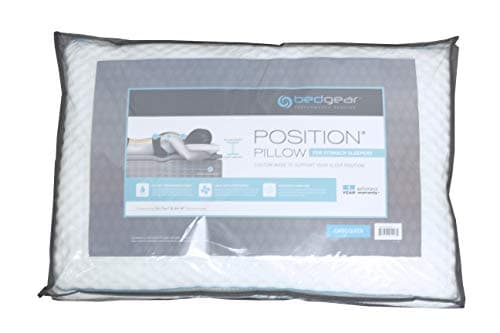 Bedgear Position Performance Pillow – Stomach Sleeper – Medium Soft Pillow – Air-X Breathable Hypoallergenic Pillow for Temperature Neutral and Back, Side, and Stomach Sleepers