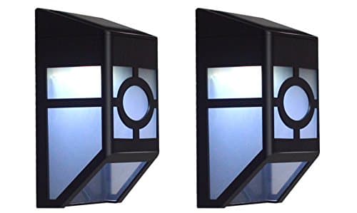 Solar Lights, Bright Outdoor Wireless Waterproof Security LED Solar Powered for Outdoor Landscape Garden Yard Lawn Path Lighting Decoration Soft White Auto On/Off (2Pack)