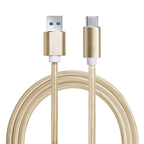 USB Type C Cable, Y&amp;Z Type C 3.1 to USB Type A 3.0 Super Speed USB-C to USB 3.0 Cable with Braided (3.3ft) - Gold