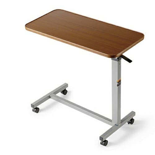 Overbed Table - Overbed Table Adjustable Height, Invacare Overbed Hospital Table
