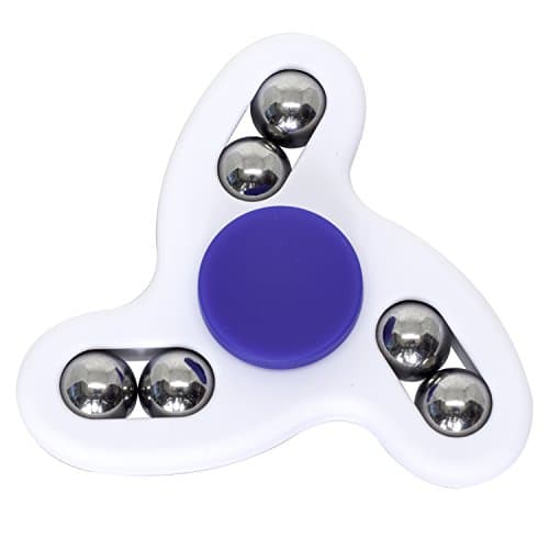 ILoveFidget Tornado Spinner, Hand Spinner Fidget Edc, Abs Plastic with Stainless Steel Balls, R188 Bearing, spin up 4 min, small light safety best for children and kids, adhd autism anxiety (White)