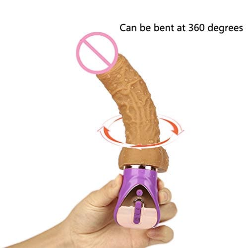 JaneMO Life-Like 360° Bendable Viibrantor 10 Modes Wireless Remote Control Partable Gifts for Women Single Use or Travel Use