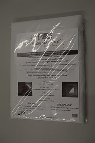 Easyblackout Blackout Material for Windows (White, Medium 59" x 53")