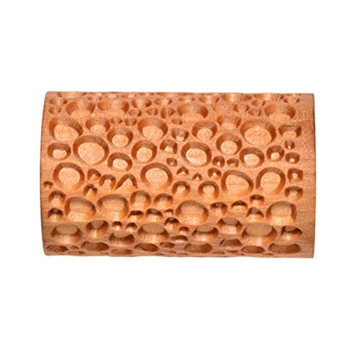 MKM Pottery Tools Wood Large Handle Rollers for Clay (RL-008 Cobbles)