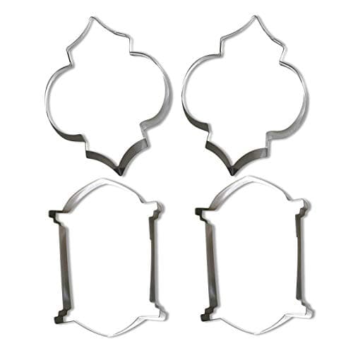 By Robeli Eid Mubarak Ramadan Biscuit Cookie Cutters - Lantern Designs (4 (2 of each))
