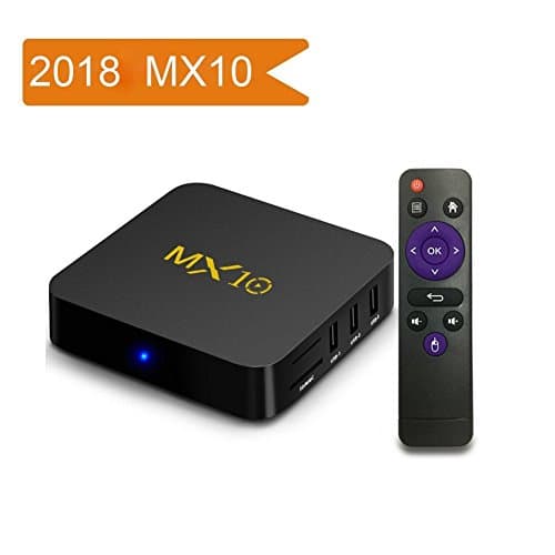 Android 7.1 TV Box, MX10 Smart Intert TV Box With RK3328 Quad Core 64 Bits 4GB RAM 32GB Storage Support 3D/4K/2.4G WiFi/H.265 Gift Box