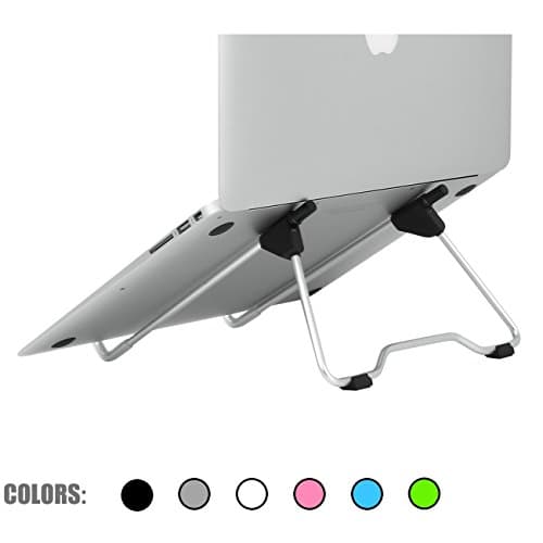 SACVON Laptop Stand,Foldable,Portable,Stable,Adjustable Height Width & Angle,for Laptop/MacBook/Notebook/ipad/Light Weight Folding Aluminum Stand-Black
