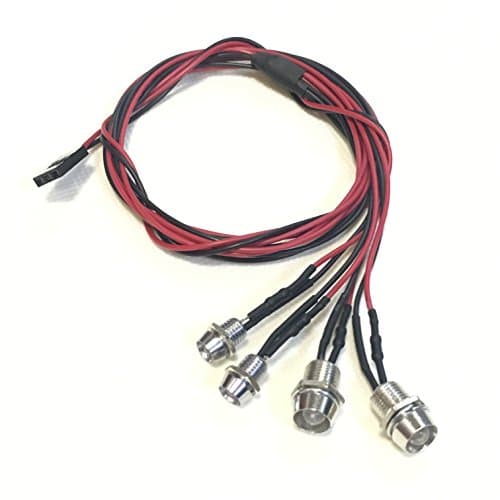 Fan Model Universal 4 LEDs Light kit Headlight Taillight for Rc Car