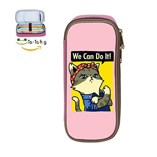Custom We Can Do It! Kids 3D Printing Pencil Case Students Stationery Bags Pencil Holders Pen Bag