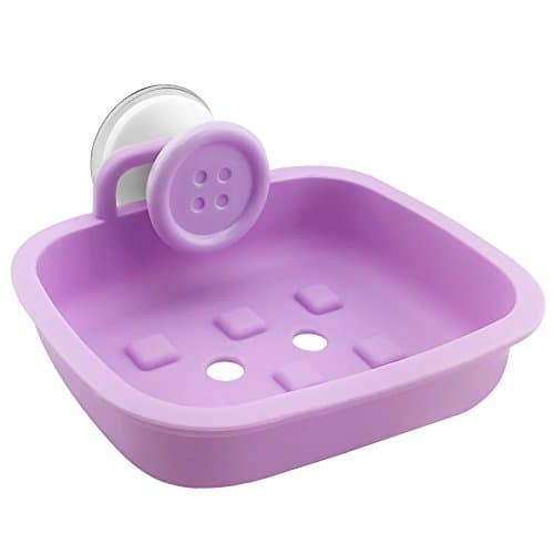 JOJO STYLE Multiple Plastic Soap Case Holder Container Box - With Gifts – Bathroom Soap Case – Macaron Purple
